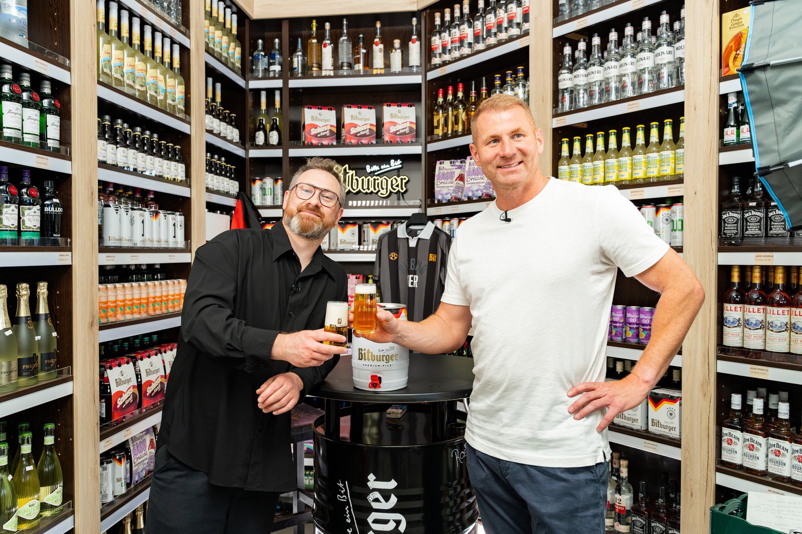 Lukas Sinkiewicz & Friedhelm Funkel bei Bit im Büdchen