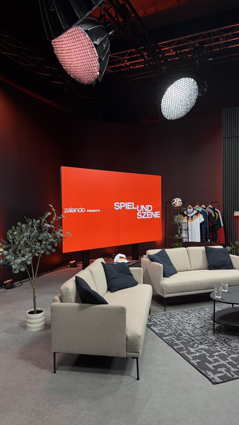 Tyger Lobinger backstage bei Zalando